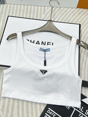 💎Prada Classic Women's White Tank Top💎